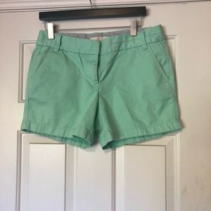 J. Crew chino shorts - light green
